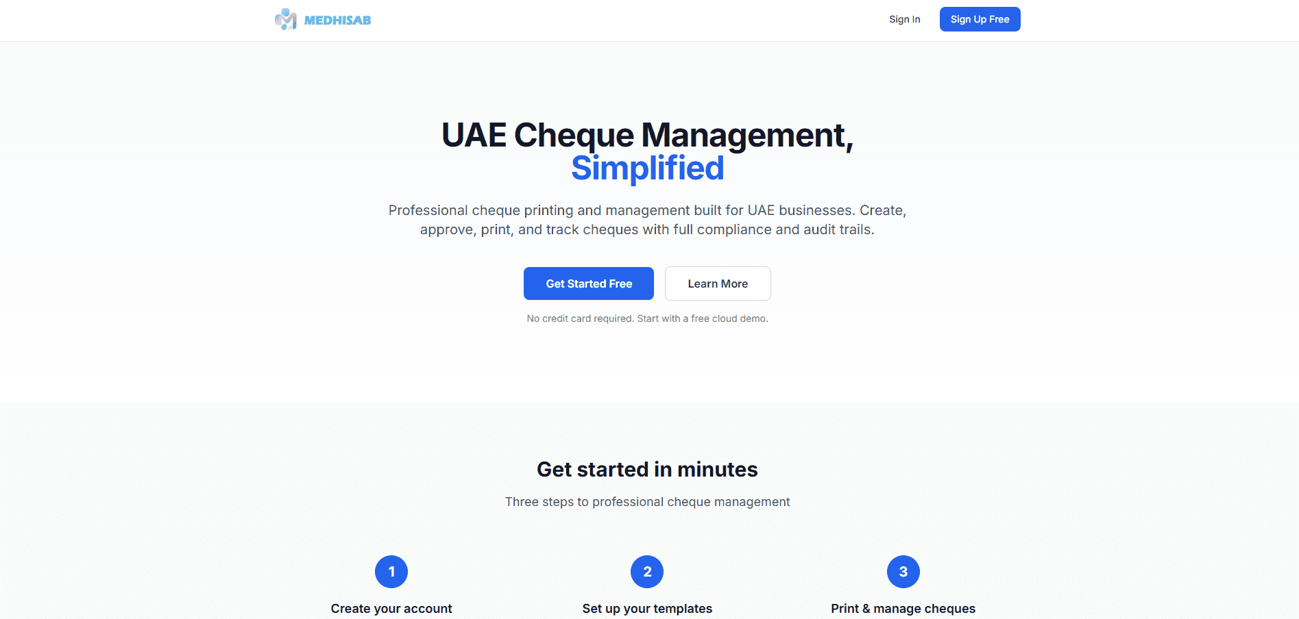 MedHisab Cheques preview