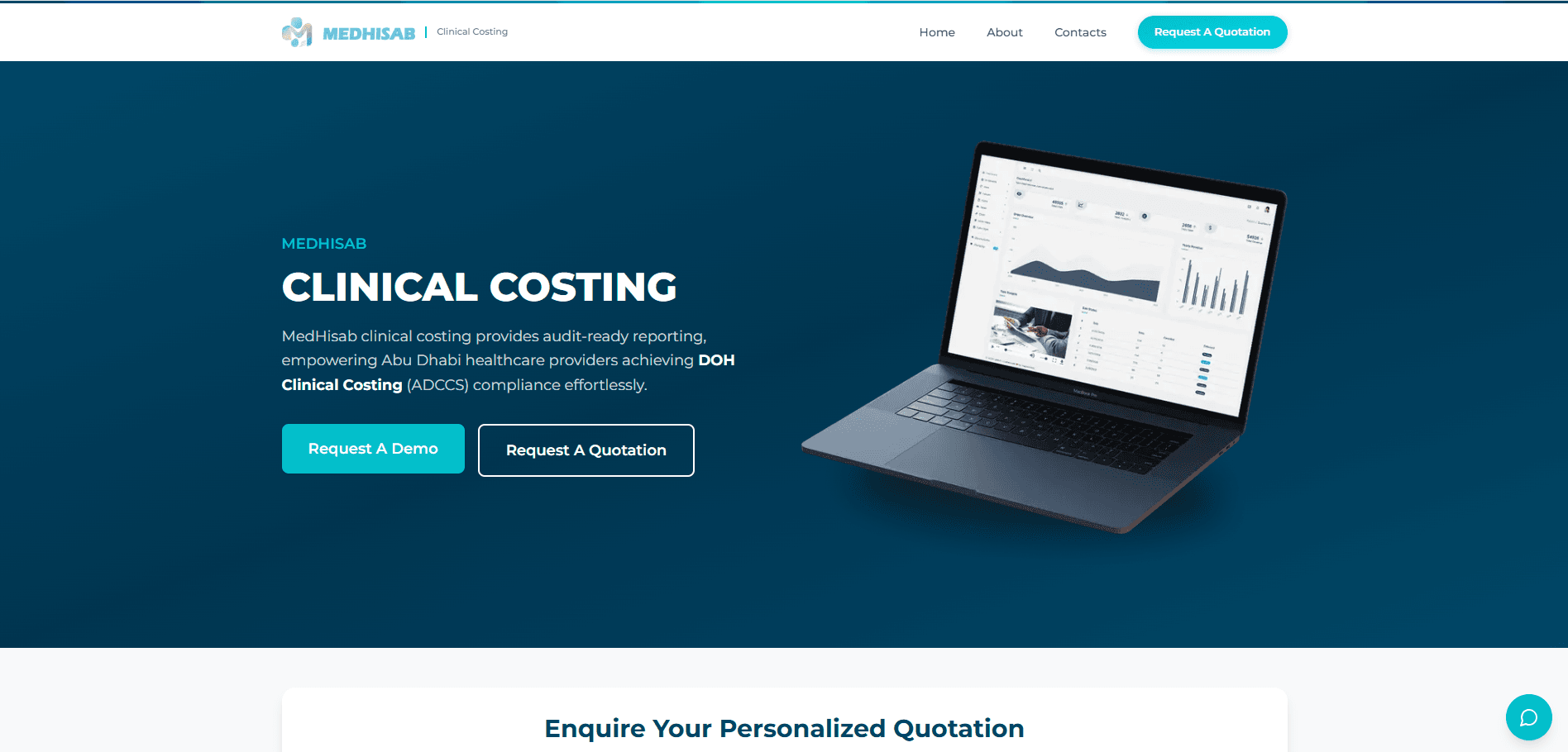 MedHisab Clinical Costing preview